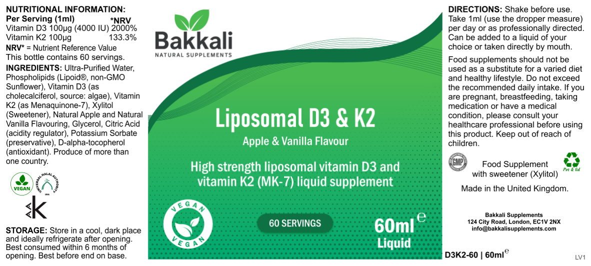 Liposomal D3 & K2