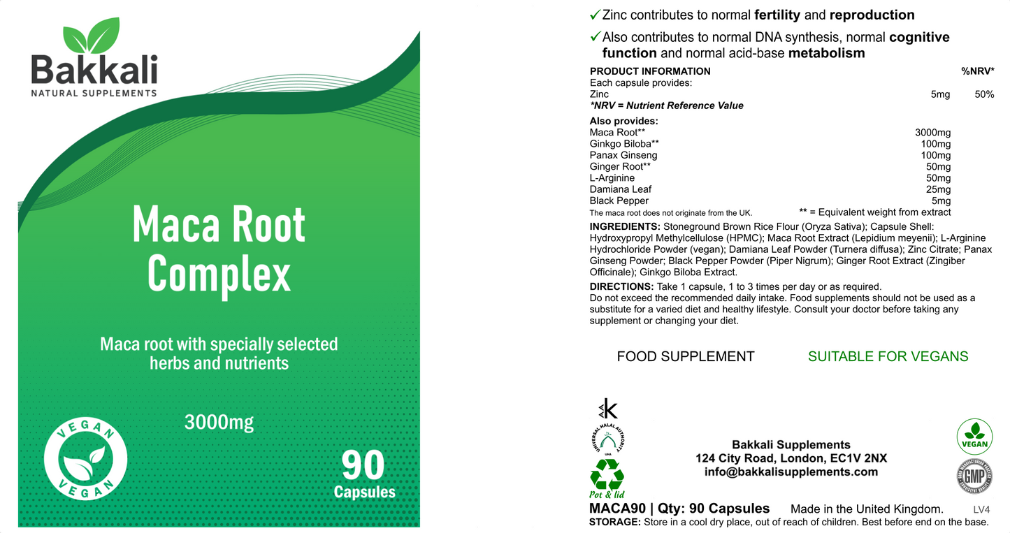 Maca Root Complex