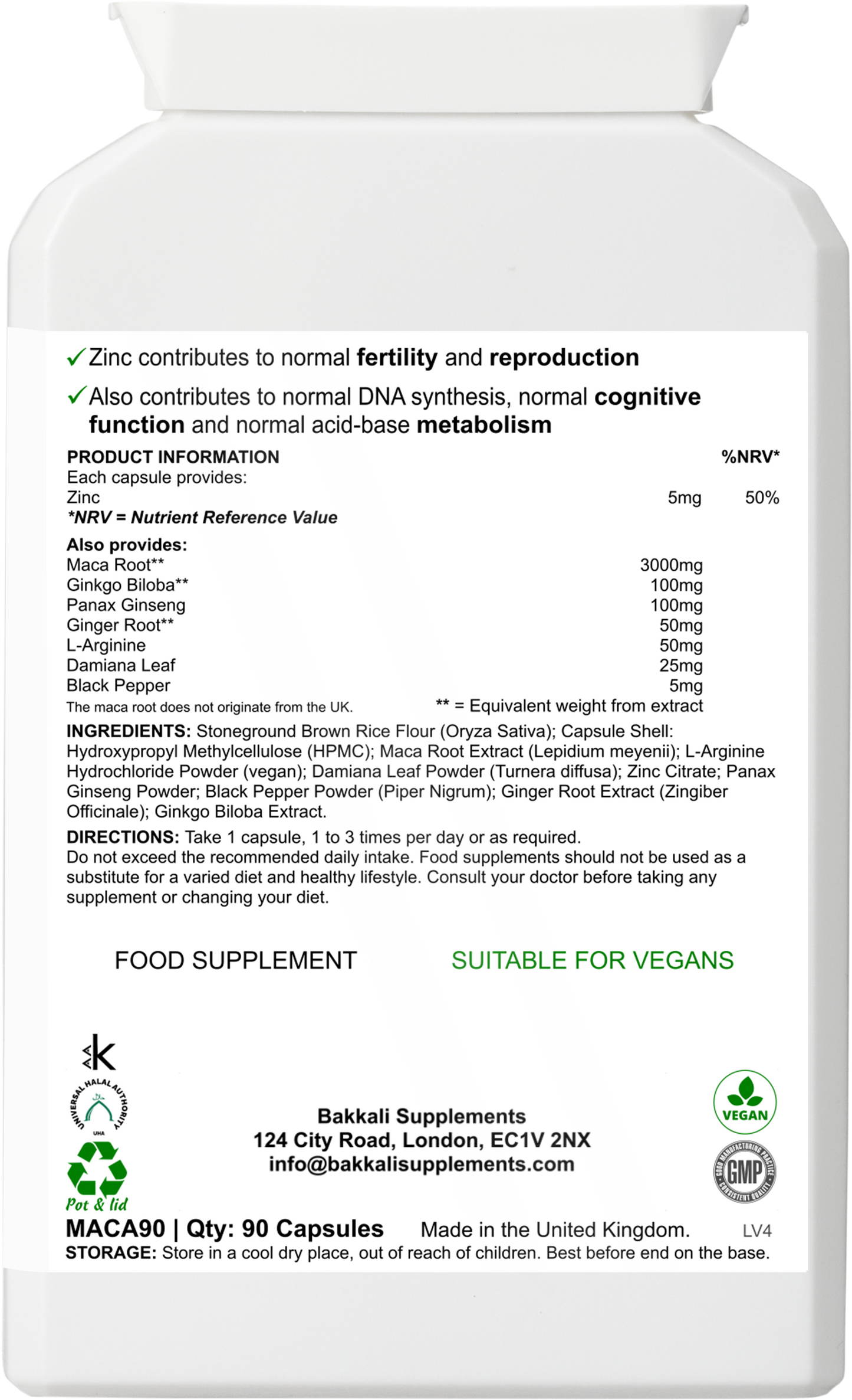 Maca Root Complex