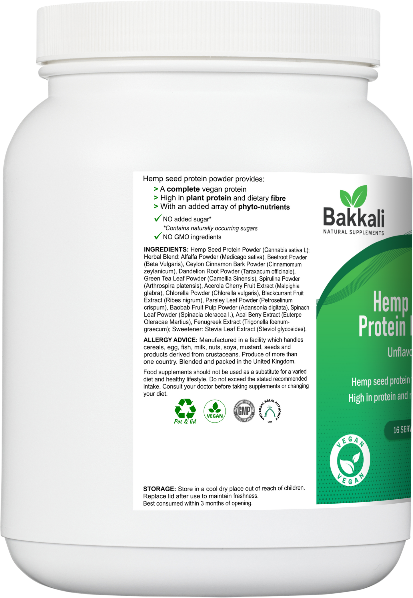 Hemp Seed Protein Powder