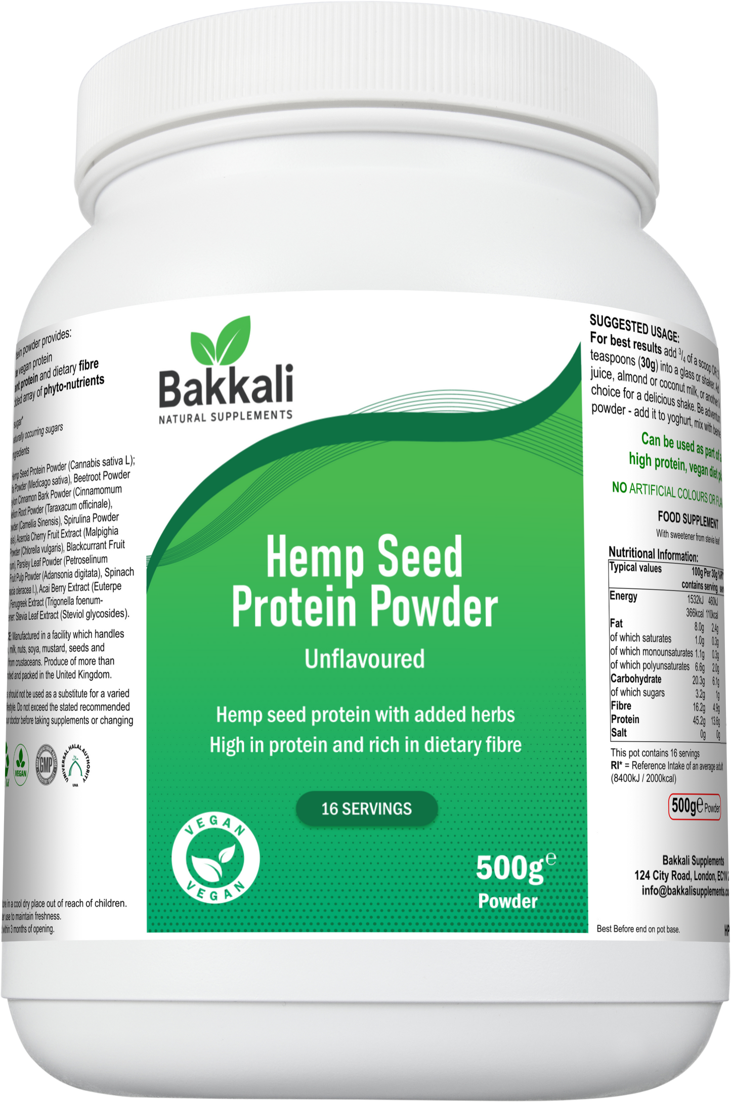 Hemp Seed Protein Powder