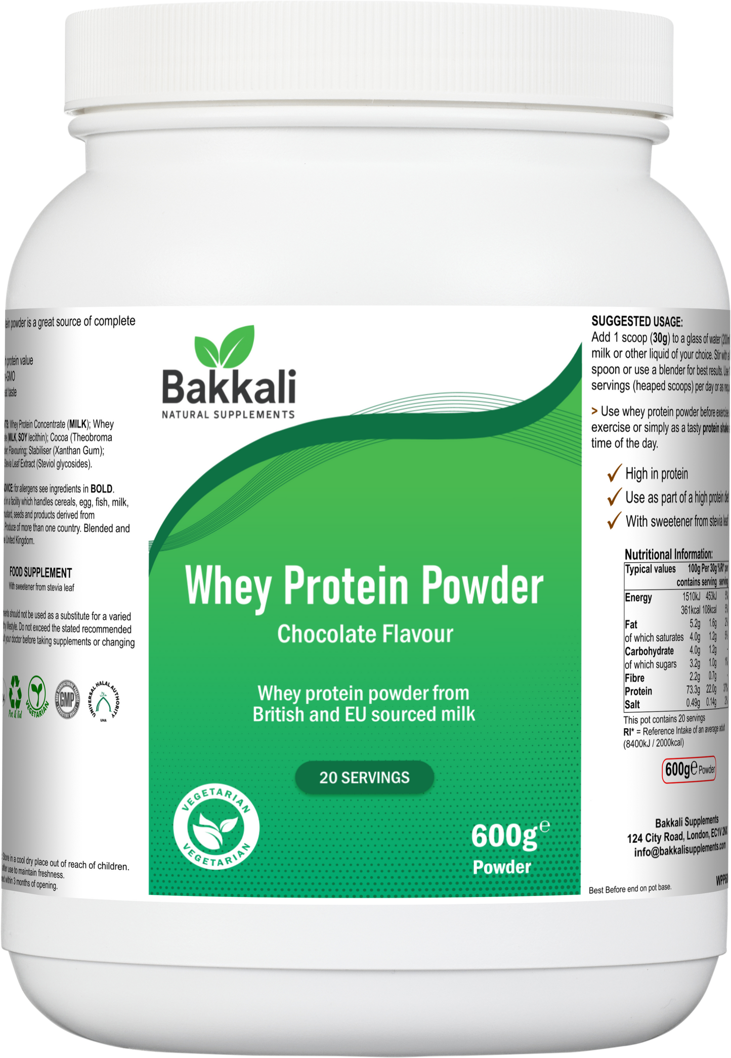 Whey Protein Powder (Chocolate Flavour)