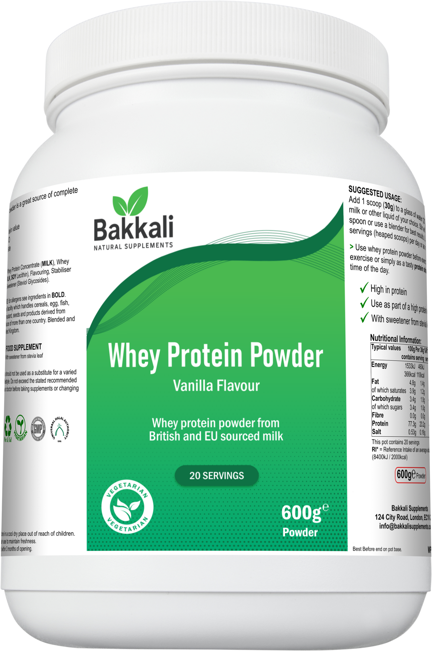 Whey Protein Powder (Vanilla Flavour)