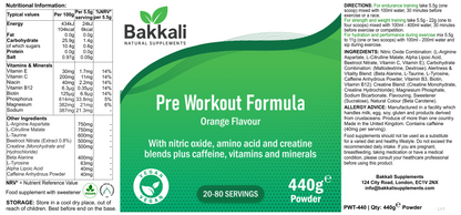 Pre Workout Formula