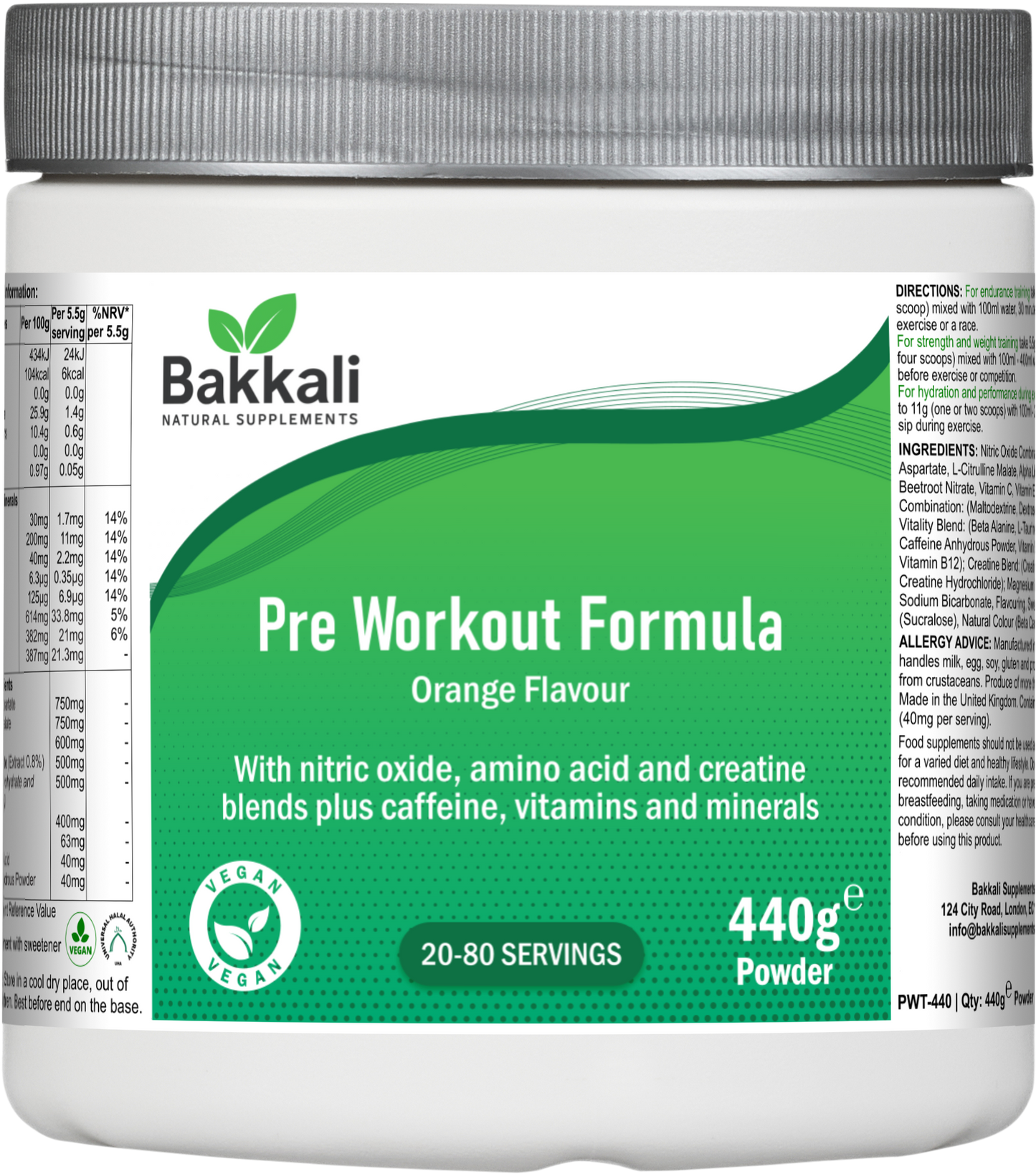 Pre Workout Formula