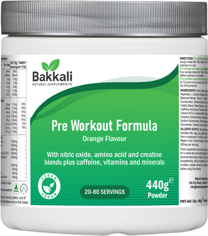 Pre Workout Formula