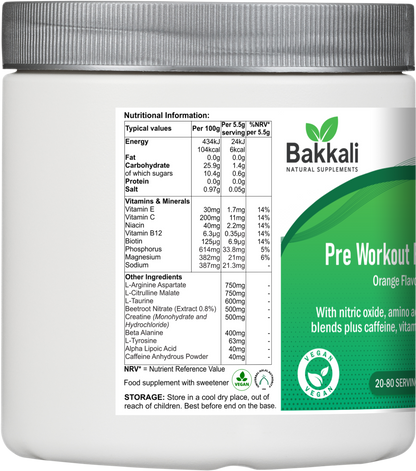 Pre Workout Formula