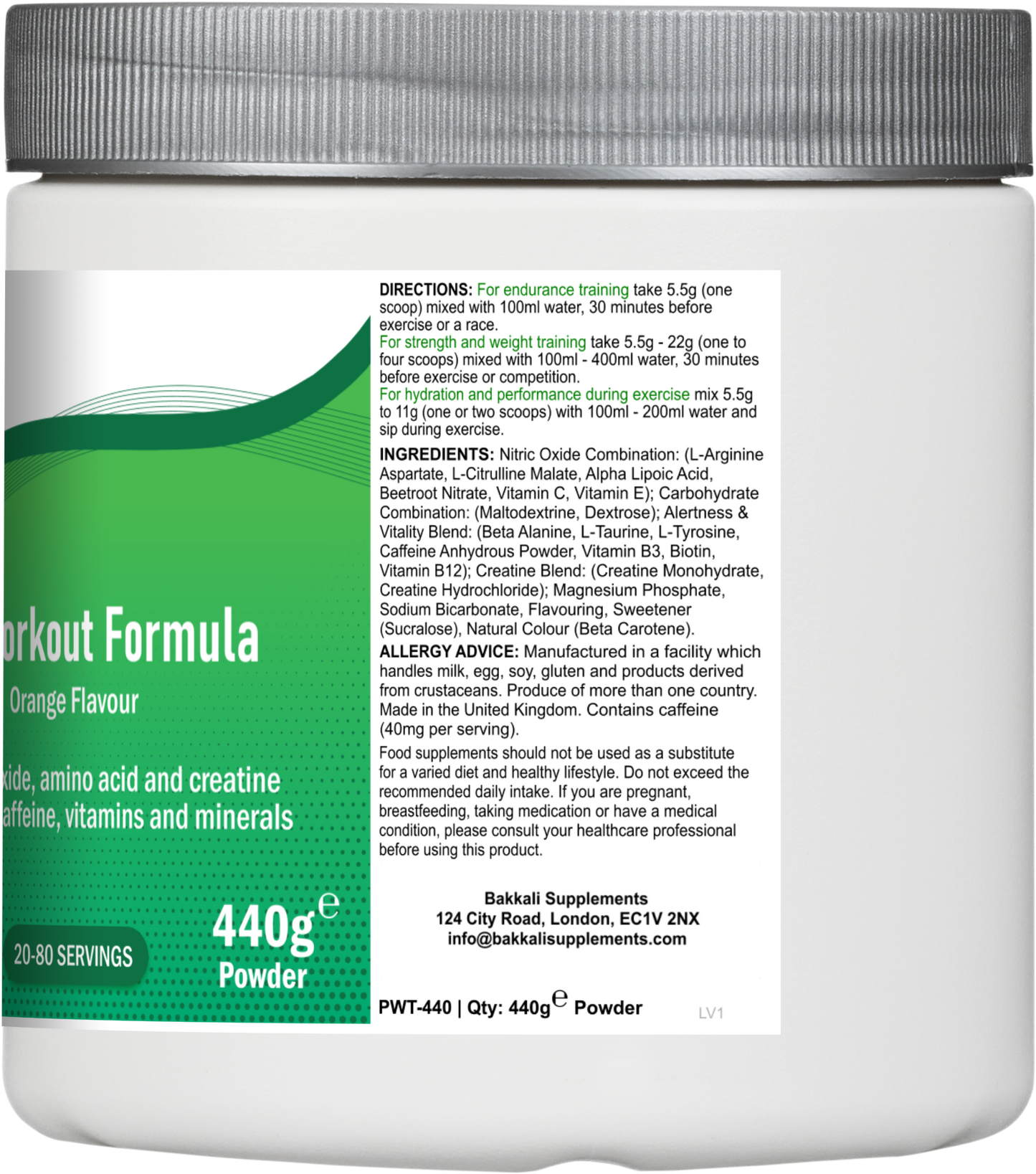 Pre Workout Formula