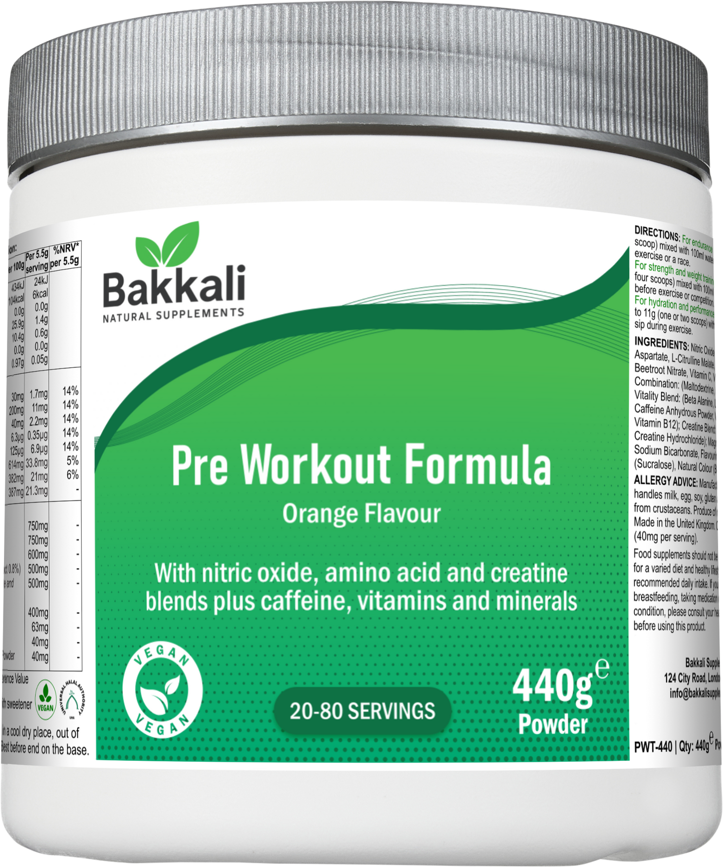 Pre Workout Formula